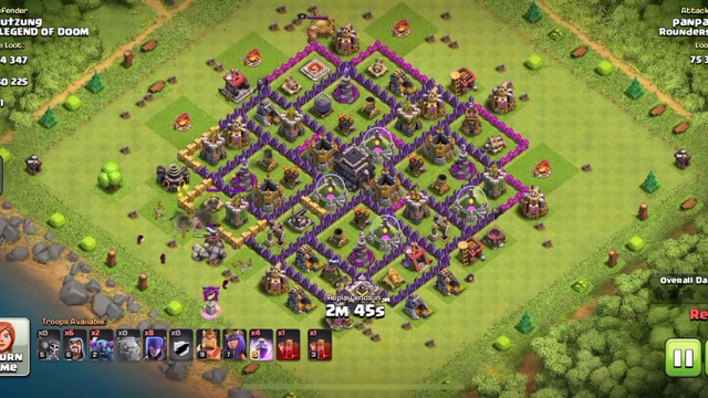 Clash of Clans TH 9 GoWiWi Attack