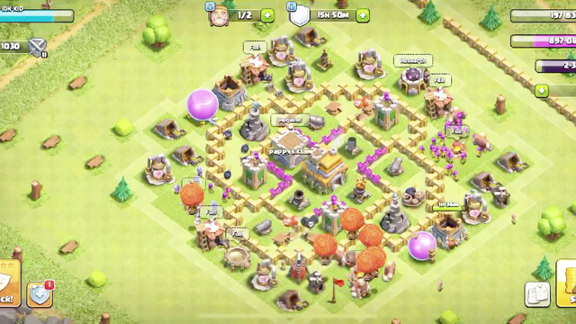 What a rushed base looks like on clash of clans