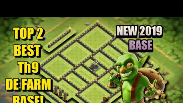 NEW TH9 (Town Hall 9) TOP 2 BEST Dark-Elixir Base Design 2019 | Tested+Proof Replays- Clash Of Clans