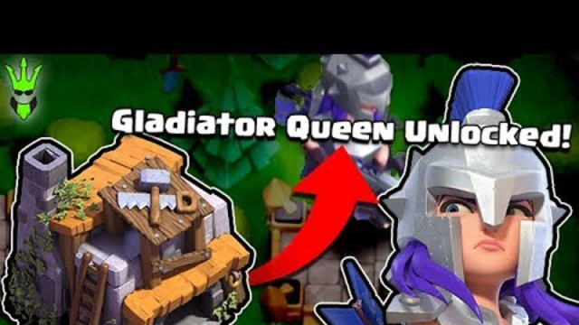 UNLOCKING THE GLADIATOR QUEEN IN BUILDER BASE! - Clash of Clans
