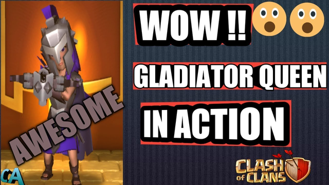 Watch How Cool Gladiator Queen looks in Clash of Clans ! Upgrading Queen to Level 15 | Loonion Farm