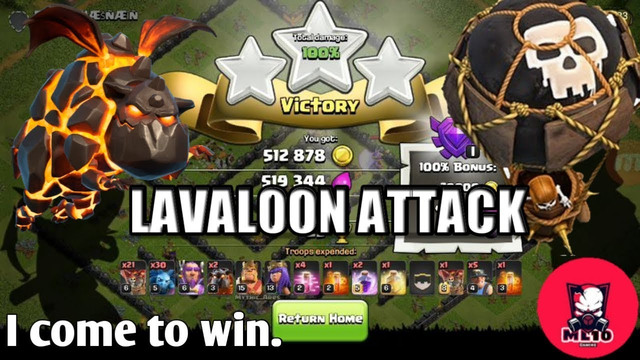 Clash of clans | Lavaloon attack