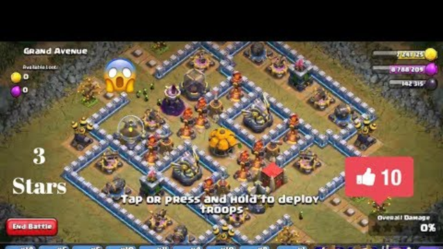 Attacking Grand Avenue on Clash of Clans