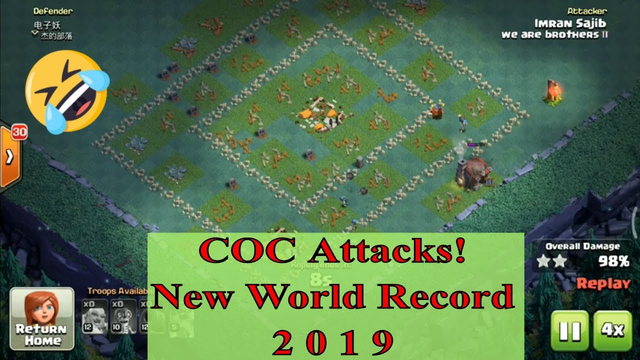 Clash Of Clans Massive Attacks | All Wall Breakers - COC New Record 2019