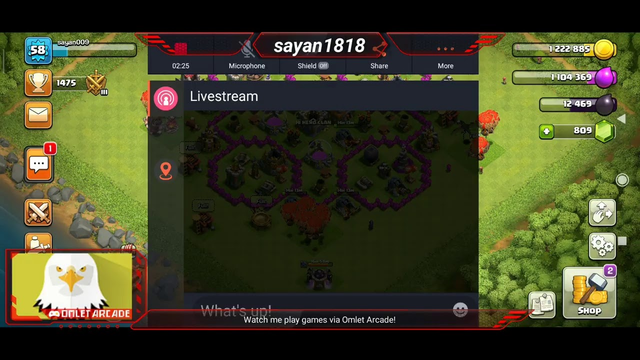 Clash of Clans live stream||th7||loon attack||