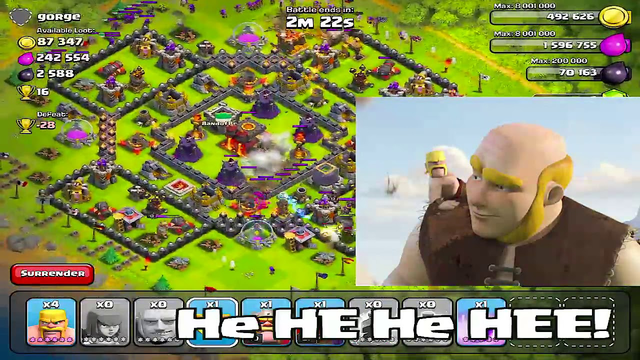 Clash Of Clans, Best Strategy Attack Giants & Archer