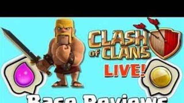 (Clash of clans) farm to max th10 and base reviews live