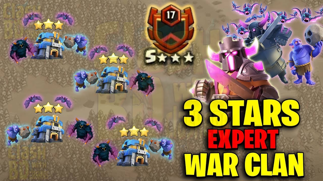 Perfect 3star With Pro Expert War Clan - TH12 vs TH12 PeBoBat Attack - Clash Of Clans