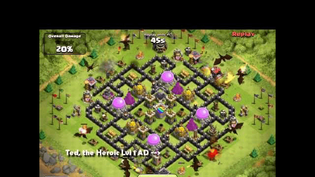 Clash of Clans [EPIC] Lvl 1 Air Defense v. 10 Dragons - The Story of Ted