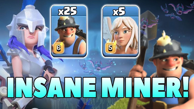 New Style Miner Attack 2019! 25 Max Miner 5 Max Healer Hit 3star TH12 Max War Bases | Clash Of Clans