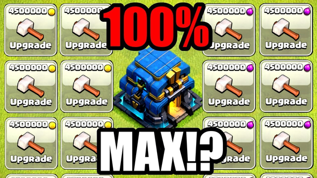 100% MAX BEFORE THE UPDATE!! - Clash Of Clans
