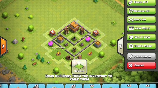 Clash Of Clans TH4 Attack Base