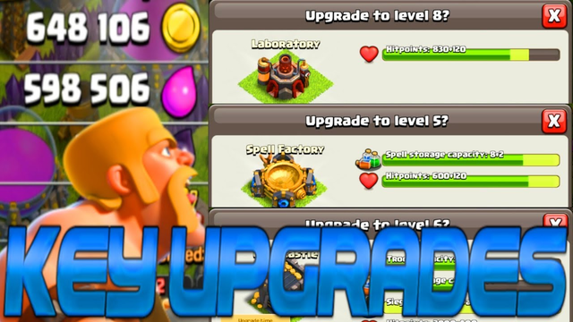 KEY UPGRADES AND BIG LOOT!!! SIMPLY BAM EPISODE 8!!! - CLASH OF CLANS