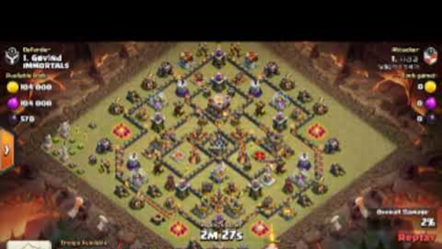 TH11 GAMEPLAY - Clash of Clans Town Hall 11 vs 29 lvl5 miners