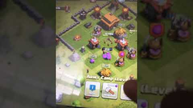 Clash of clans on my brothers account!!!