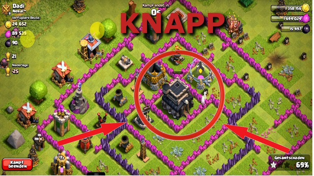 Absolut knapper Angriff / Clash of Clans