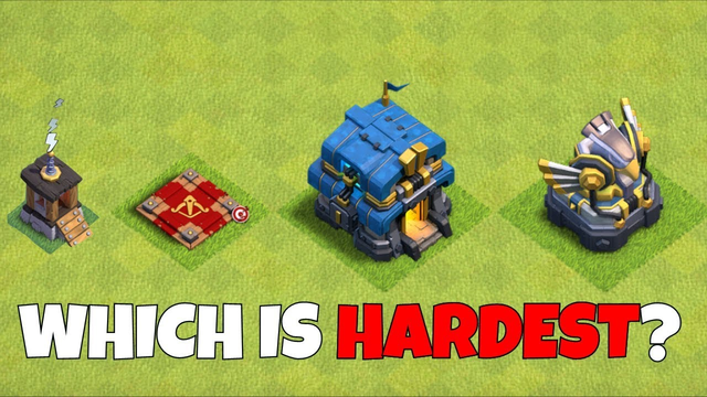 Which is the HARDEST to UPGRADE in clash of clans!?!