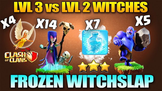 Th10 Frozen Witch - Frozen BoWitch - Th10 Frozen Witch Slap  BEST TH10 Attack Strategy in COC
