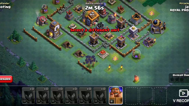 Clash of clans builder base attack with witch V2