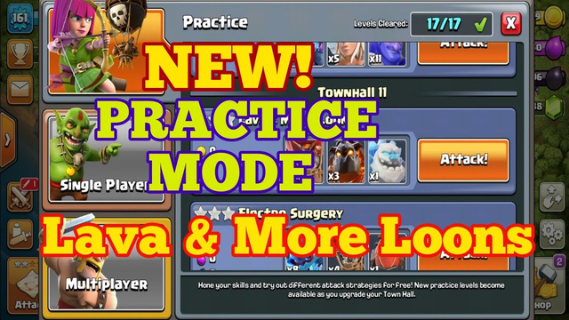 Practice Mode ( Lava & More Loons ) || Clash of Clans
