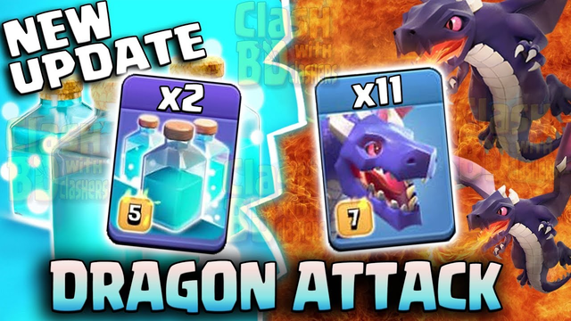 New Update Dragon Clone Attack 2019! How to Attack With Your Dragon in TH12 Bases | Clash Of Clans