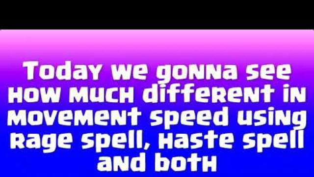 Clash Of Clans Rage Spell And Haste Spell