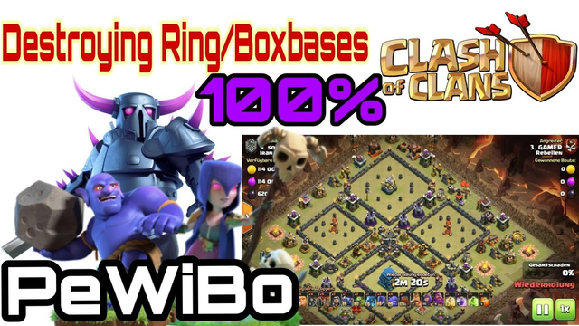 Destroying Ringbases/Boxbases easy with a 3 star|CoC|Clash Pat