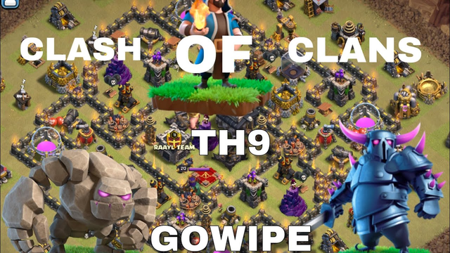 TH9 GOWIPE ATTACK STRATEGY |  CLASH OF CLANS