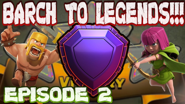 HITTING CRYSTAL LEAGUE!!! BARCH TO LEGENDS EPISODE 2!!! - CLASH OF CLANS