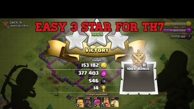 BEST ATTACK STRATEGY FIR TH7 | CLASH OF CLANS
