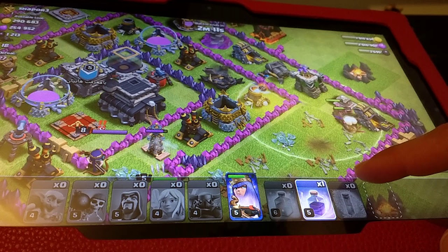 Playing clash of clans (while being trash shh)
