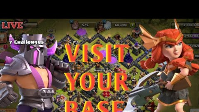 CLASH OF CLANS LIVE GUYS JOIN PLEASE....