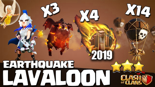 TH9 Queen Charge Lavaloon with Earthquake | Clash of Clans Strategy Beginner Breakdown
