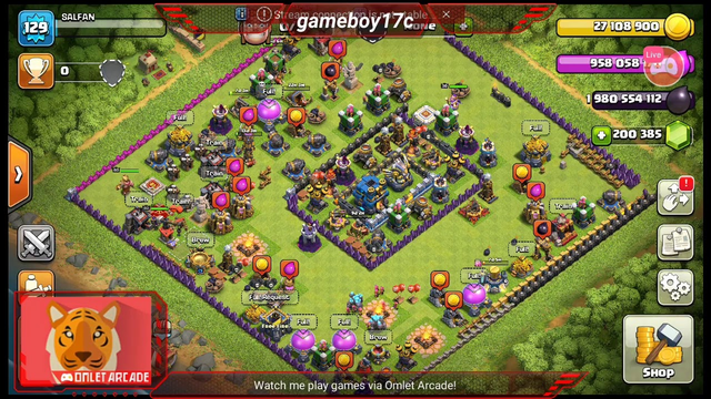 Live Clash of clans coc townhall 12 max