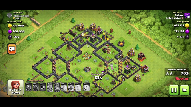 Best attack in clash of clans of townhall 9...