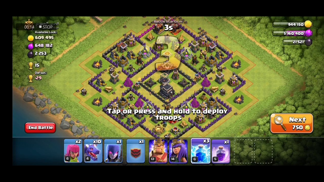 Clash of Clans Perfect 3 Stars DragAttack on TH9? with 600k Gold&Elixir loots