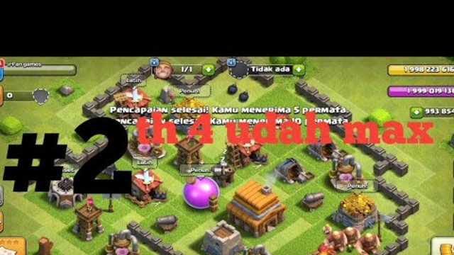 th 4 langsung max - clash of clans indonesia gameplay part 2