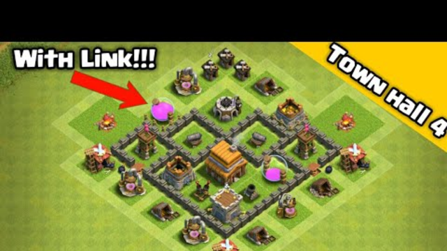 Best Town Hall 4 base (2019)With Link!!!||Clash of Clans