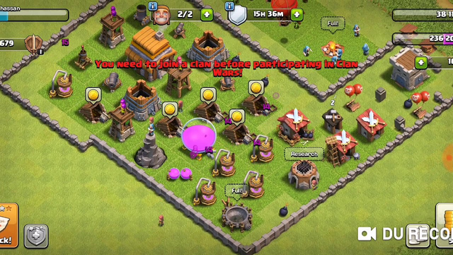 Playing clash of clans on camera for first time eps 1