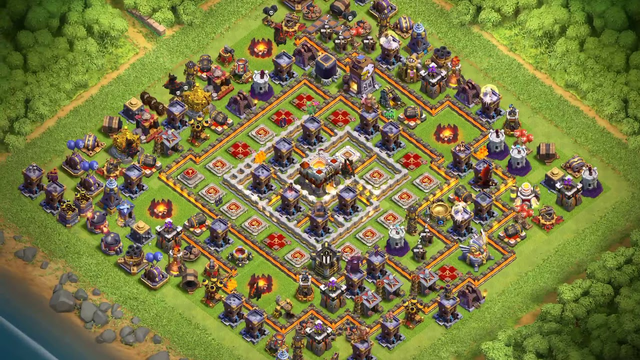 My AMAZING Clash Of Clans Base! (Everything Maxed Out)
