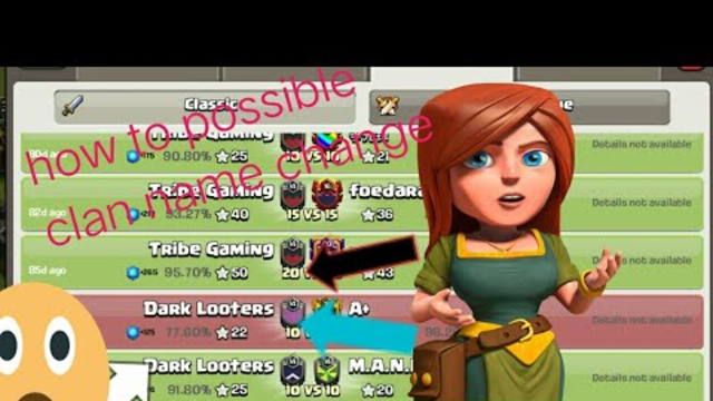 CLAN NAME CHANGE LIVE PROOF IN ( CLASH OF CLANS)