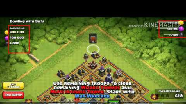 On COC how can you get a nice loot without losing any army with attacking to Town Hall 10
