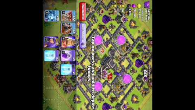 Epic attack in clash of clans