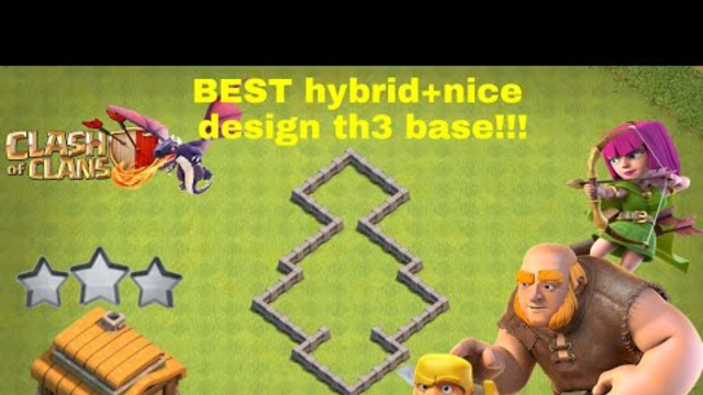 BEST hybrid+nice design th3 Base!!!Clash of Clans -Foref CoC