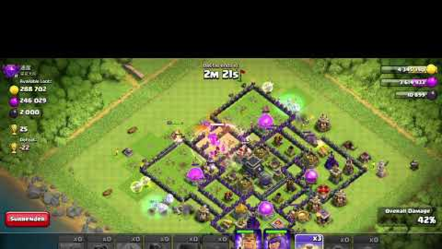 Destroying a Townhall 9 Completely in Clash of Clans | COC Attack Strayegy for TH9