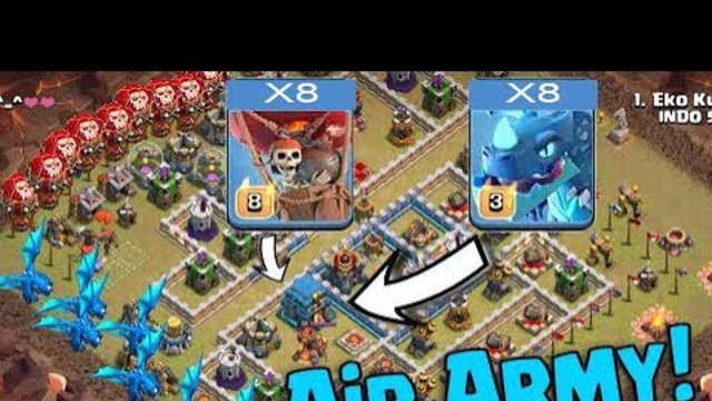 ELECTRO DRAGON ATTACK TH12 3 STARS - PUSH CUPS - CLASH OF CLANS