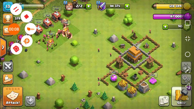 Showing my clash of clans base so far