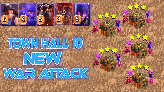 TOWN HALL 10 NEW WAR ATTACK Strategy 2019 | Clash of Clans.