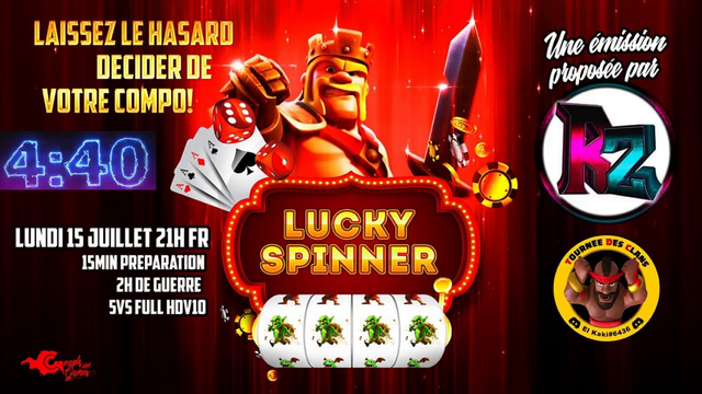 CLASH OF CLANS | LUCKY SPINNER!! le hasard sera t'il ton ami ou pas...!!! by TDC