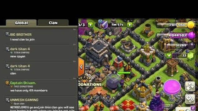 CLASH OF CLANS INDIA LIVE PUSHING TO MASTER AND BASE VISITING
